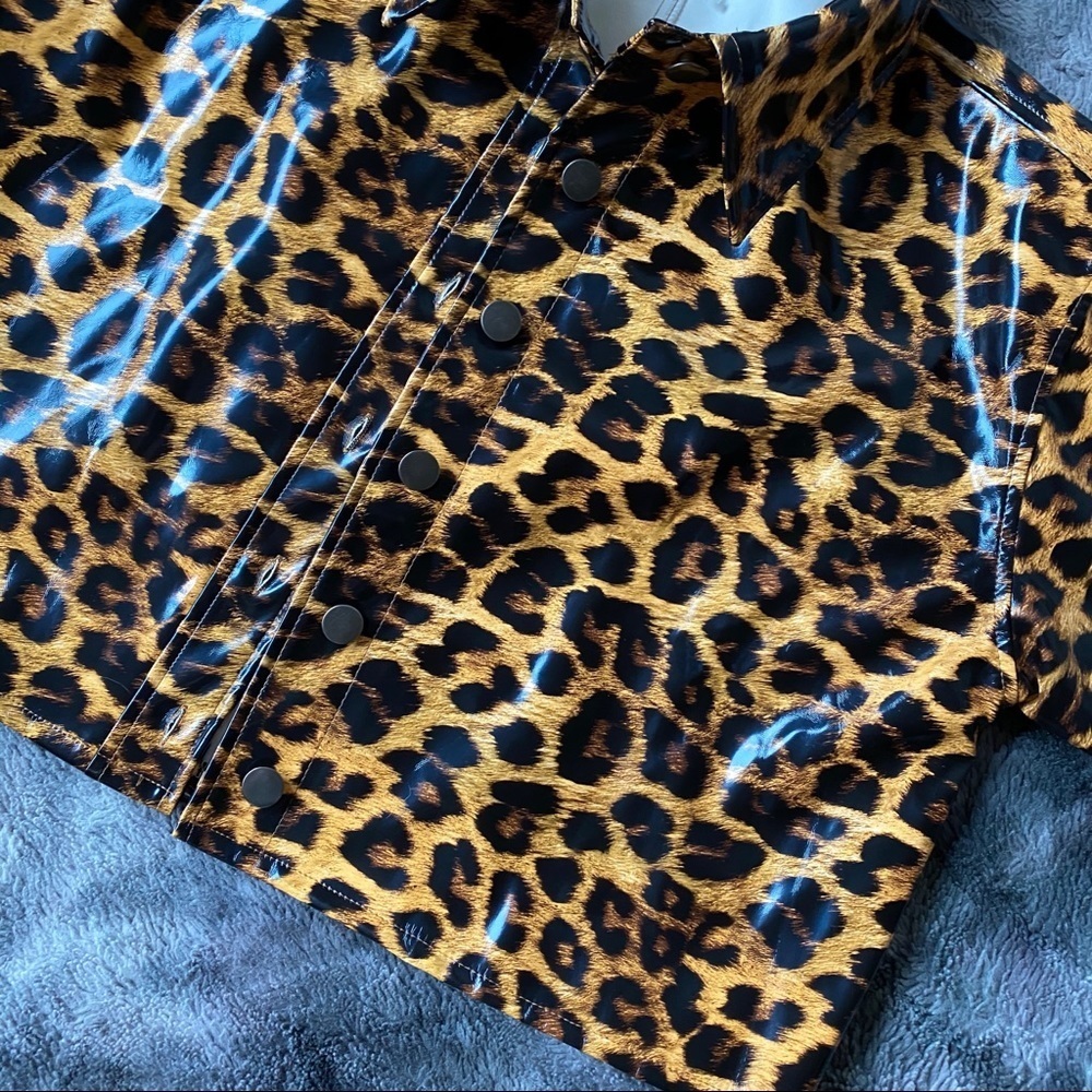 Hot & Delicious Leopard Vinyl Jacket - Picture 8 of 13